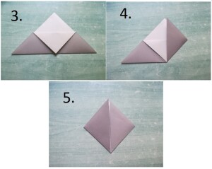 Îndoim hârtia origami conform instrucțiunilor